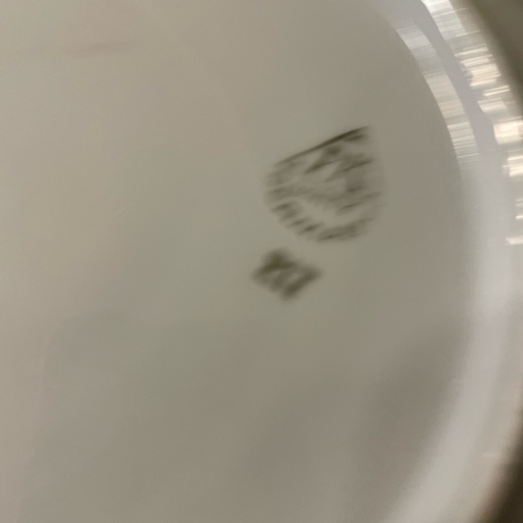 Vintage Orange Decorative Plate with Bird Design - Picture 4 of 5